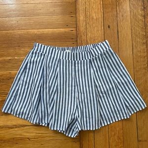 Blue Striped Shorts